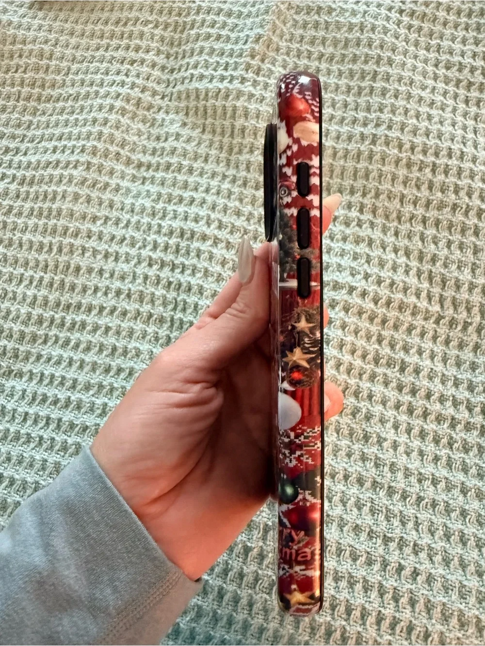 Amazon Red Christmas Pattern Phone 16 pro max Case